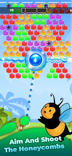 Download Bubble Honey Shooter Terbaru – Game Puzzle Gratis - Screenshot 15
