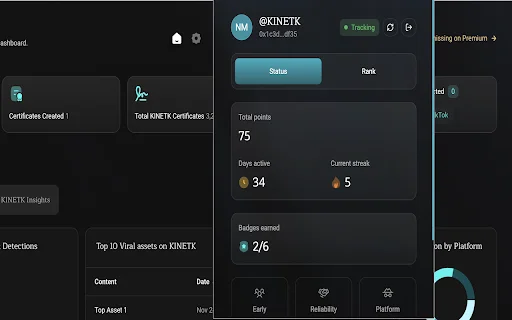 Download KINETK IP Network Terbaru – Lindungi Kreator & Raih Rewards - Screenshot 2