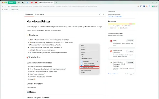 Download Markdown Printer Terbaru – Simpan Web ke Markdown Gratis - Screenshot 2