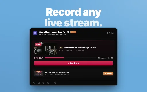 Download Video Downloader One-for-All – Simpan Video & Live Stream - Screenshot 2