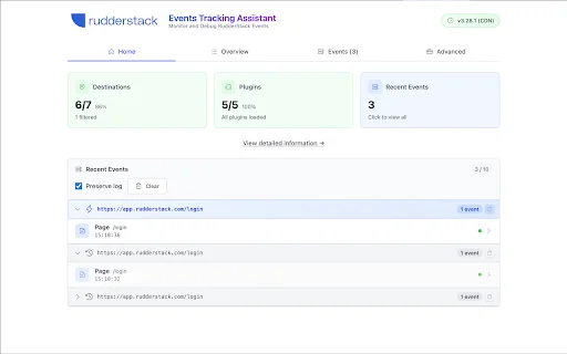 Unduh RudderStack Assistant Terbaru – Debug Event Real-Time - Screenshot 1