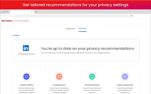 Download Social Privacy Manager McAfee – Kelola Privasi Gratis - Screenshot 1