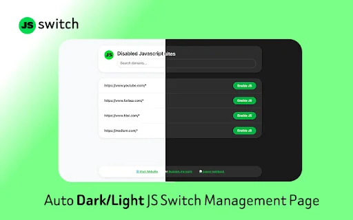 Disable JavaScript – JS Switch per site | Kontrol JS Cepat - Screenshot 4