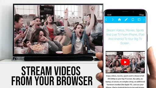 TV Cast untuk Android TV – Streaming Video Web ke TV dengan Mudah - Screenshot 2