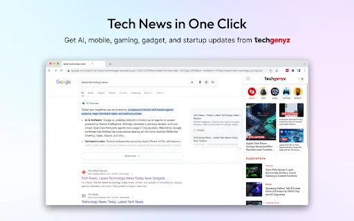 Download Techgenyz Chrome Terbaru – Berita Teknologi & AI - Screenshot 1