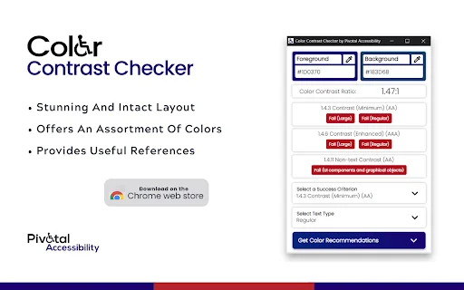 Download Color Contrast Checker Terbaru – Aksesibilitas Web Gratis - Screenshot 1