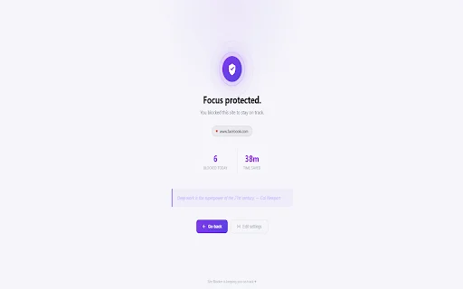 Site Blocker: Fokus Belajar & Kerja – Download Ekstensi Chrome - Screenshot 2