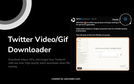 Download Video Twitter/X – Simpan Media & Gambar Panjang Mudah - Screenshot 1