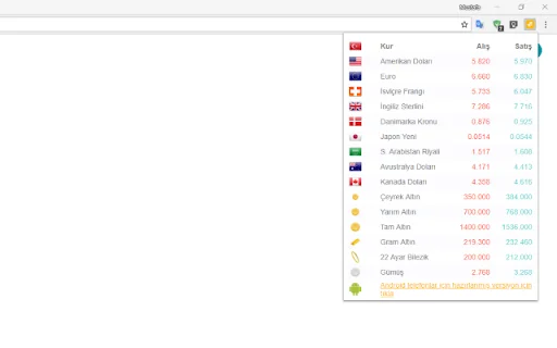 Download Döviz ve Altın Kurları Terbaru – Pantau Harga Gratis - Screenshot 3