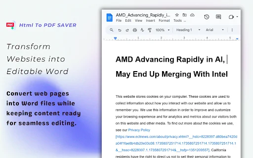 Web2PDF: Ubah Halaman Web ke PDF, DOC, TXT Terbaru – Gratis - Screenshot 3