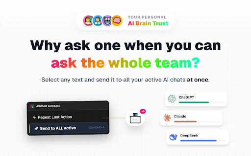 AiNBar: Akses AI di Sidebar Chrome – Chatbot Native Gratis - Screenshot 2