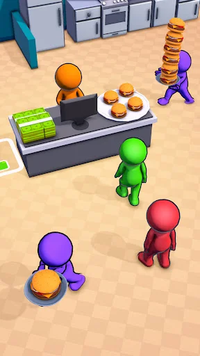 Download Idle Burger Shop: Cafe Tycoon Terbaru – Game Restoran - Screenshot 3