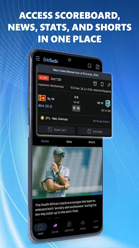 Download CricRadio Terbaru – Skor Kriket Live & Komentar Cepat - Screenshot 4
