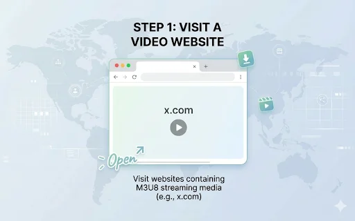 M3U8 Downloader Pro: Download Video & Streaming Tercepat - Screenshot 1