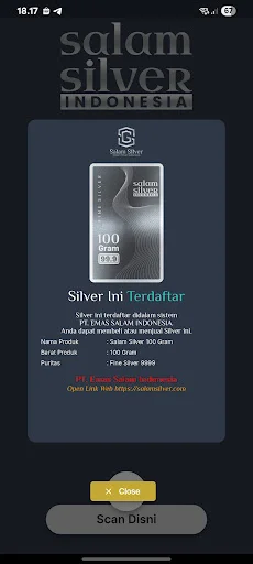 Download Salam Silver Scanner Terbaru – Cek Emas Mudah & Cepat - Screenshot 1
