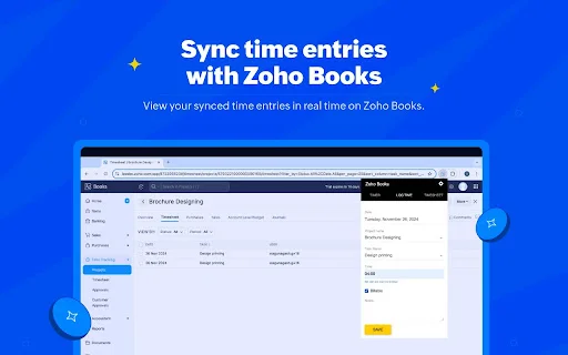 Download Zoho Books Timer Terbaru – Lacak Waktu Proyek Mudah - Screenshot 3