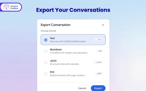 Gemini Toolbox: Hapus Watermark & Cari Chat – Unduh Gratis - Screenshot 2