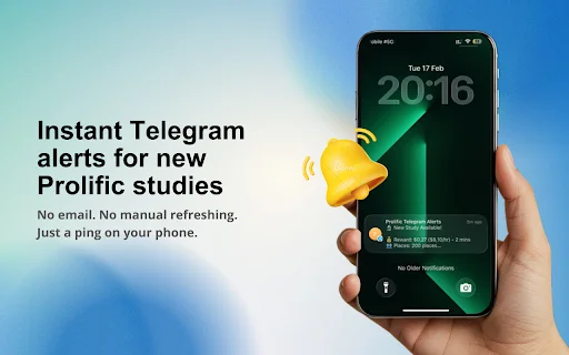 Prolific Telegram Alerts – Notifikasi Studi Instan Terbaru - Screenshot 2