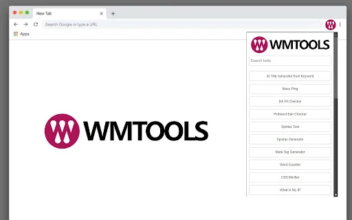 Download WmTools Terbaru – Alat Webmaster Gratis & Cepat - Screenshot 1