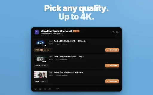 Download Video Downloader One-for-All – Simpan Video & Live Stream - Screenshot 3